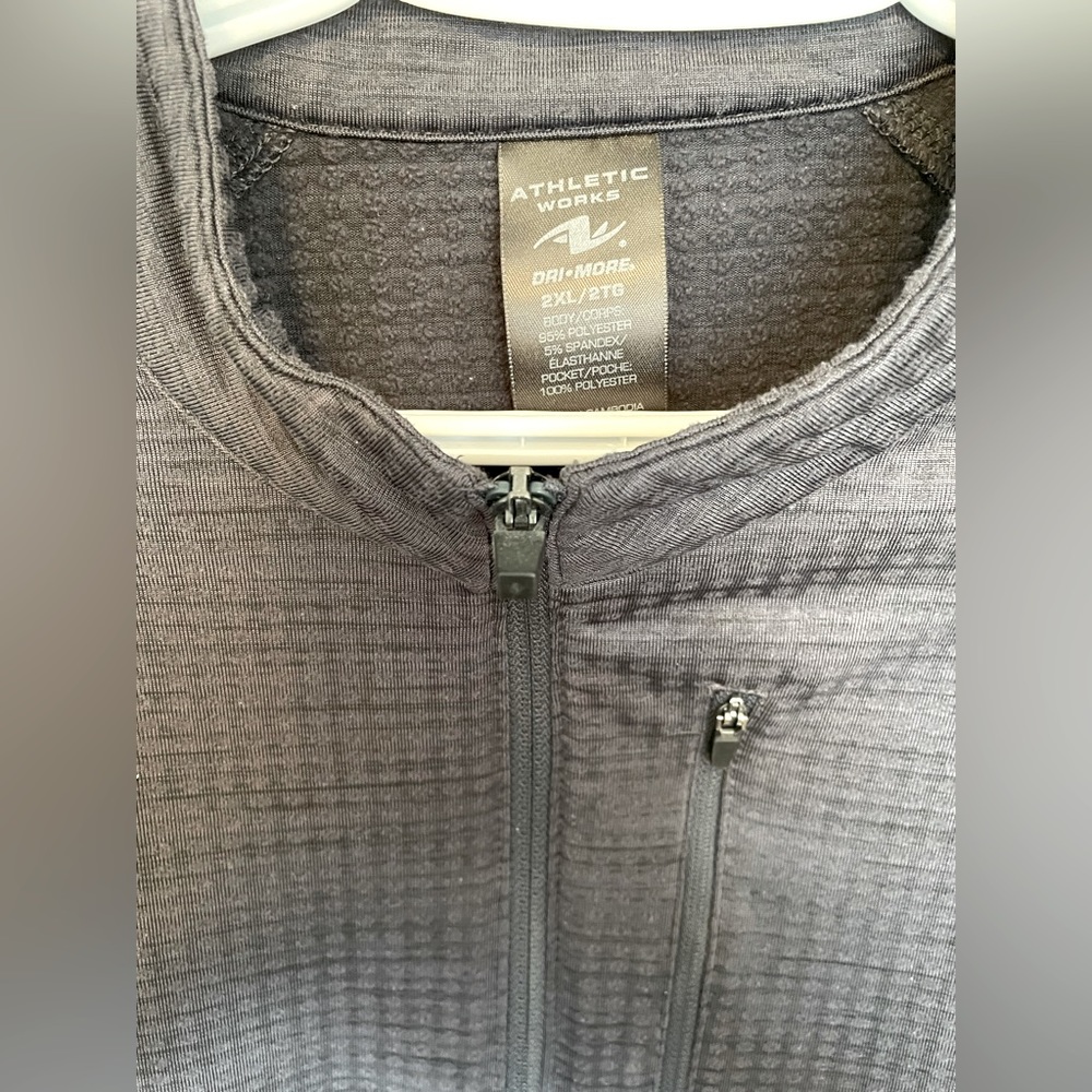 Athletic works 1/4 zip sweater/jacket size XXL dark grey